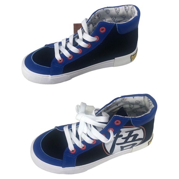 Dragon Ball Z, Hi-Top Shoes Sneakers White /Blue /Yellow SIZE 3 - Picture 3 of 9
